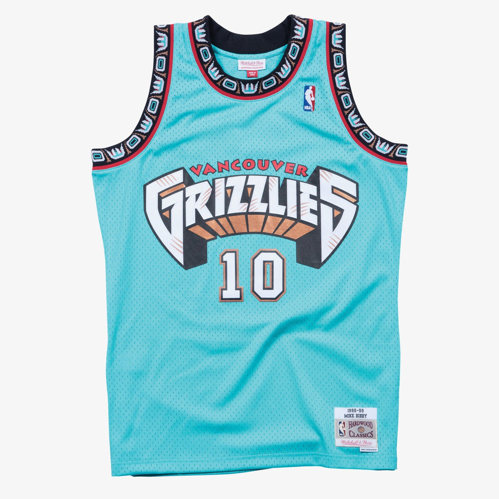 Mike Bibby Vancouver Grizzlies 1998-99 Turquoise Jersey Stitched